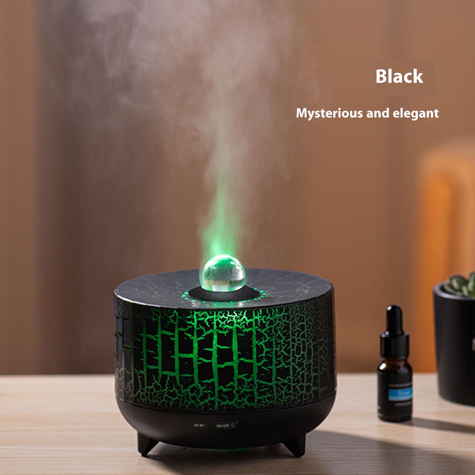 Cobalt Flame Aromatherapy Diffuser — 4-Color LED Mist Humidifier
