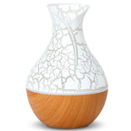 AuraFlame™ Ceramic-Style Crackle Diffuser & Ambient Humidifier