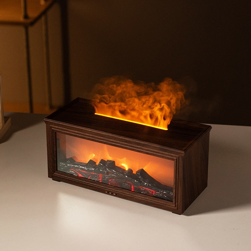 Simulation 3D Fireplace Flame Aromatherapy Diffuser