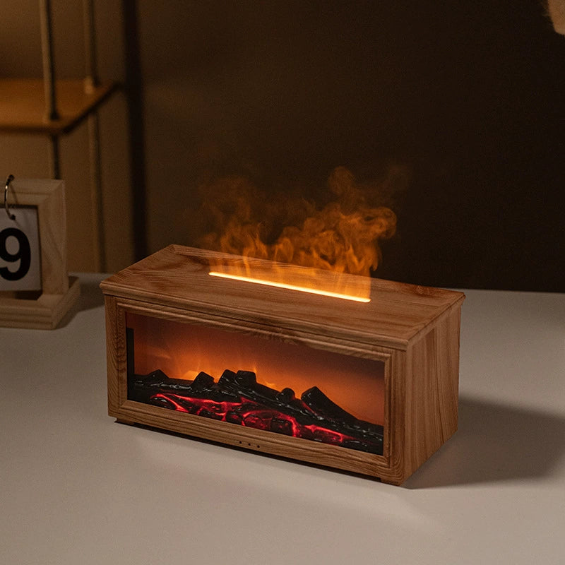 Simulation 3D Fireplace Flame Aromatherapy Diffuser