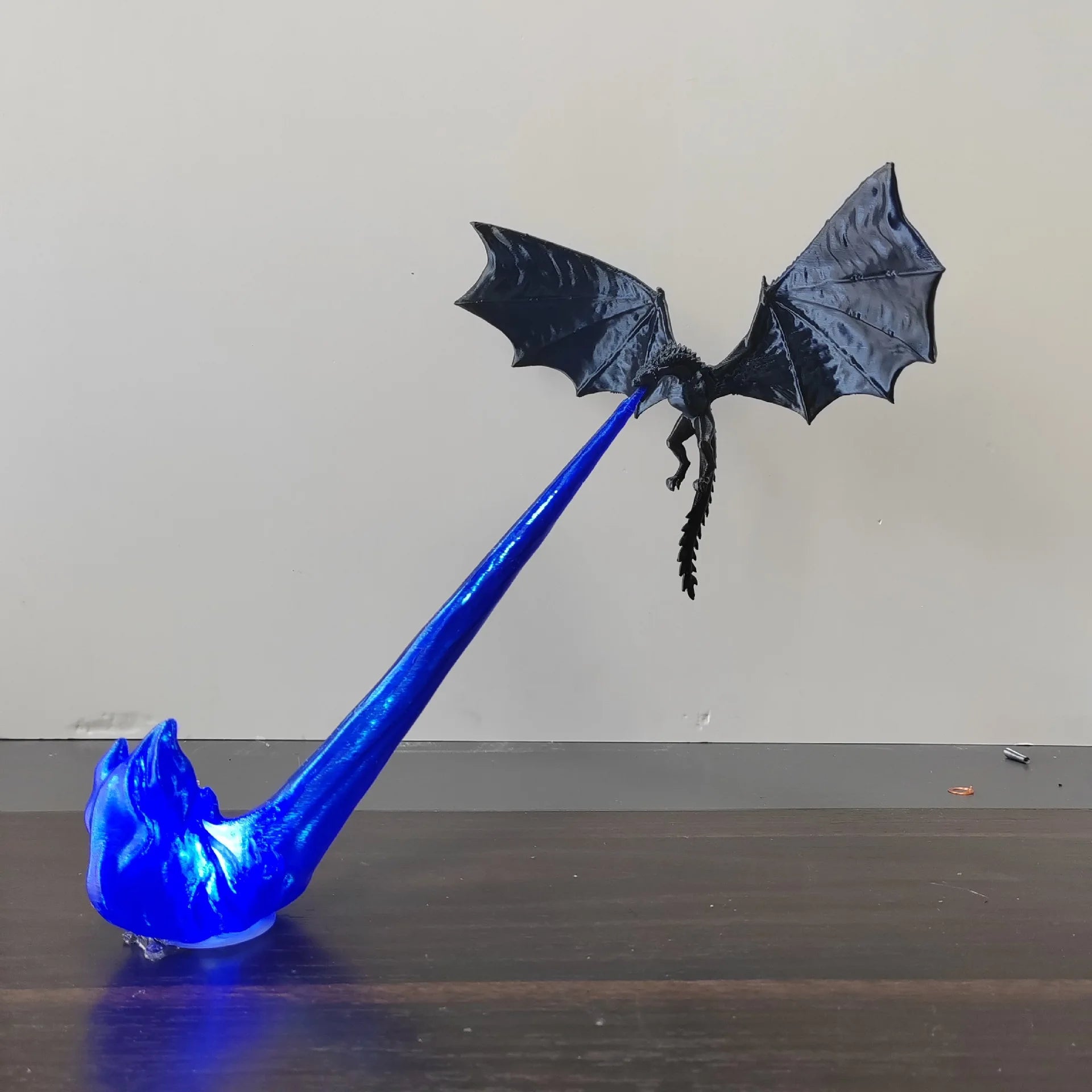 AuraFlame™ Dragon Flame Bookshelf Corner & Alley Insert