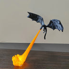 AuraFlame™ Dragon Flame Bookshelf Corner & Alley Insert